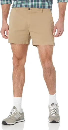 Amazon Essentials Men's Slim-Fit 5" Flat-Front Comfort Stretch Chino Short (Previously Goodthreads)