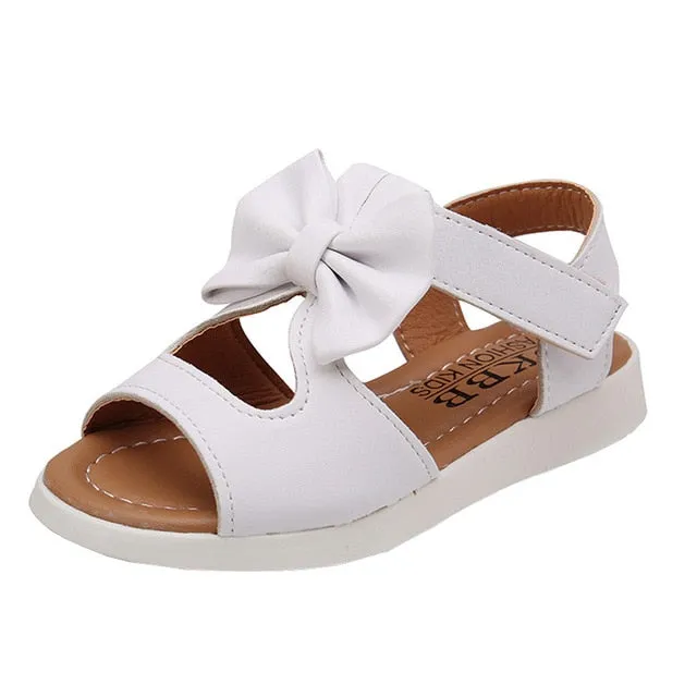 Bow-Knot Girls Flat Princess Toddler Sandals