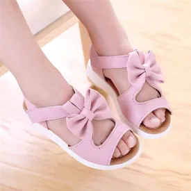 Bow-Knot Girls Flat Princess Toddler Sandals