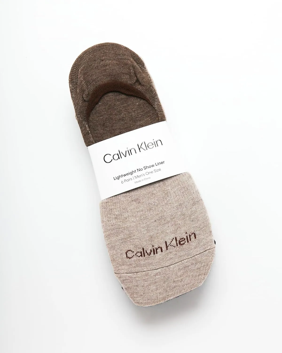 Calvin Klein Men's No Show Socks - 6 Pack Soft Cotton Blend Invisible Liners Loafer Socks for Men with Heel Grip (Size 7-12)