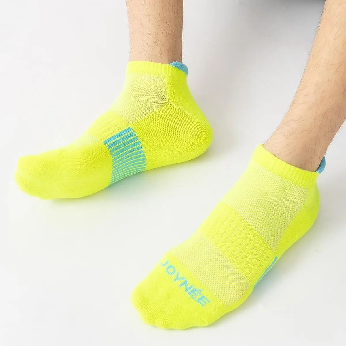 JOYN??E Men??s Athletic Socks Low Cut Cushion Running Socks Breathable Comfort for Sports 6 Pack