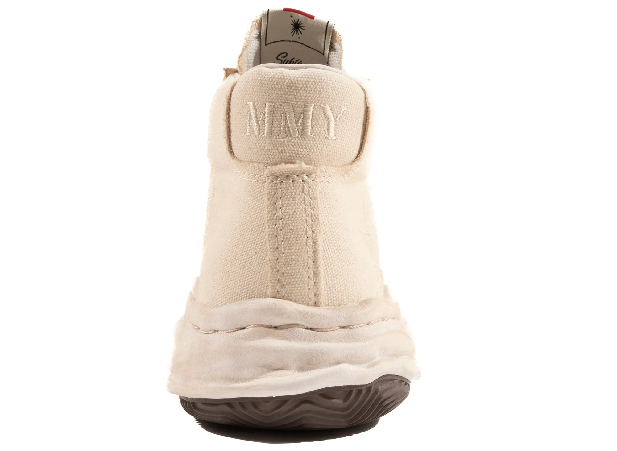 Maison Mihara Yasuhiro Canvas Blakey High-Top Sneaker in White