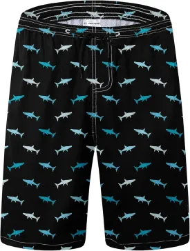 Mens Swim Trunks Quick Dry Board Shorts with Mesh Lining, Breathable Fit Hawaii Beach Shorts Swimwear Bathing Suits